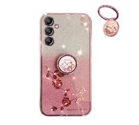 YUECXIN Funda Glitter para Samsung Galaxy A54 5G, Cute Brillante para Niñas Mujerese Carcasa Bling, Ultradelgado Suave Prémium Antigolpes TPU Bumper Silicona Cubierta, Rosa