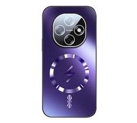 YUECXIN Funda Magnética para OPPO A6 Pro 5G/4G, Carcasa Resistente Antigolpes con Protección de Lente, Cubierta Trasera Mate Antihuellas para Soporte Coche, Morado