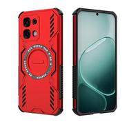 YUECXIN Funda Magnética para OPPO A6 Pro 5G/4G / OPPO A6 5G Compatible con MagSafe, Estuche a Prueba de Golpes de Grado Militar [Protección de Cámara] Carcasa de PC+TPU. Rojo