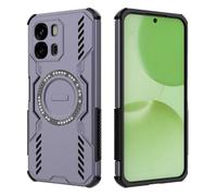 YUECXIN Funda Magnética para OPPO A6X 4G / 5G Compatible con MagSafe, Estuche a Prueba de Golpes de Grado Militar [Protección de Cámara] Carcasa de PC+TPU. Morado