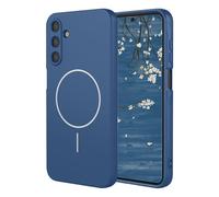 YUECXIN Funda Magnética para Samsung Galaxy A16 4G/5G Compatible con MagSafe, [Carcasa de Silicona Líquida] Ultradelgado Suave Antigolpes TPU Bumper Estuche Caso. Azul