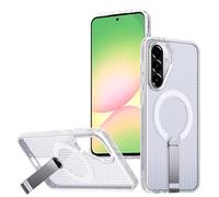 YUECXIN Funda Magnética para Samsung Galaxy A56 5G, Carcasa Enfriamiento Disipación de Calor Resistente a Caídas Cubierta con Soporte Metálico Invisible, Clear