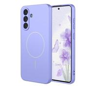 YUECXIN Funda Magnética para Samsung Galaxy A56 5G Compatible con MagSafe, [Carcasa de Silicona Líquida] Ultradelgado Suave Antigolpes TPU Bumper Estuche Caso. Púrpura