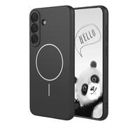 YUECXIN Funda Magnética para Samsung Galaxy A57 5G Compatible con MagSafe, [Carcasa de Silicona Líquida] Ultradelgado Suave Antigolpes TPU Bumper Estuche Caso. Negro