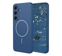 YUECXIN Funda Magnética para Samsung Galaxy S26 5G Compatible con MagSafe, [Carcasa de Silicona Líquida] Ultradelgado Suave Antigolpes TPU Bumper Estuche Caso. Azul