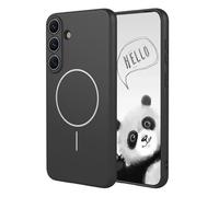 YUECXIN Funda Magnética para Samsung Galaxy S26+ Plus Compatible con MagSafe, [Carcasa de Silicona Líquida] Ultradelgado Suave Antigolpes TPU Bumper Estuche Caso. Negro