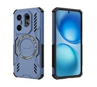YUECXIN Funda Magnética para Vivo X200 FE 5G Compatible con MagSafe, Estuche a Prueba de Golpes de Grado Militar [Protección de Cámara] Carcasa de PC+TPU. Azul