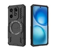 YUECXIN Funda Magnética para Vivo X200 FE 5G Compatible con MagSafe, Estuche a Prueba de Golpes de Grado Militar [Protección de Cámara] Carcasa de PC+TPU. Negro