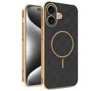 YUECXIN Funda Magnético para OPPO A5 Pro 5G/4G con Carga Inalámbrica, Cubierta Único Textura Cuero, Ultra Delgado Antigolpes Silicona Electrochapada Carcasa, Negro