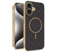 YUECXIN Funda Magnético para Xiaomi Poco X8 Pro MAX 5G con Carga Inalámbrica, Cubierta Único Textura Cuero, Ultra Delgado Antigolpes Silicona Electrochapada Carcasa, Negro
