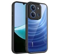 YUECXIN Funda Mate para Xiaomi Redmi 15C 5G/4G /Poco C85, Carcasa Trasera Transparente Escarchado, Cubierta Grado-Militar Antigolpes Fina Anti-Huellas, Negro