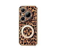 YUECXIN Funda para Honor 400 5G con Soporte, Moda Cubierta con Estampado de Leopardo y Guepardo, Ultradelgado Antigolpes Suave TPU Caso Case para Niña. Leopardo