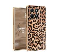 YUECXIN Funda para Honor 400 Smart, Clásica Cubierta con Estampado de Leopardo y Guepardo, Ultradelgado Antigolpes Suave TPU Caso Case para Niña. Leopardo