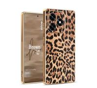 YUECXIN Funda para Honor X5c Plus, Clásica Cubierta con Estampado de Leopardo y Guepardo, Ultradelgado Antigolpes Suave TPU Caso Case para Niña. Leopardo