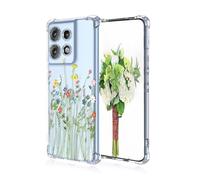 YUECXIN Funda para Motorola Edge 50 Neo/Edge 60 Neo/ThinkPhone 25, Transparente Ultradelgado Suave Prémium Antigolpes TPU Bumper Silicona Carcasa, Simple Patrón Cubierta, A97