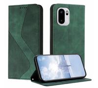 YUECXIN Funda para OnePlus 15R, Cubierta de Cuero PU con [Ranuras para Tarjetas] [Soporte Plegable] [Cierre Magnético] Carcasa Cartera Flip Case Antigolpes, Verde