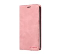 YUECXIN Funda para OPPO A5M/OPPO A5 5G/4G, Carcasa de Lujo Antigolpes de PU Cuero con Soporte Magnético & Cubierta con Protección RFID Antirrobo, Rosa