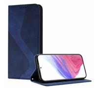 YUECXIN Funda para OPPO A5M / OPPO A5 5G/4G, Cubierta de Cuero PU con [Ranuras para Tarjetas] [Soporte Plegable] [Cierre Magnético] Carcasa Cartera Flip Case Antigolpes, Azul