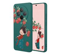 YUECXIN Funda para OPPO Find X8 Pro 5G, [Moda Exquisito Patrón][Carcasa de Silicona Líquida][Interior de Microfibra] Ultradelgado Suave Antigolpes TPU Cubierta. Manzana
