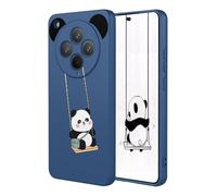 YUECXIN Funda para OPPO Find X8 Pro 5G, [Moda Exquisito Patrón][Carcasa de Silicona Líquida][Interior de Microfibra] Ultradelgado Suave Antigolpes TPU Cubierta. Panda