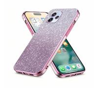 YUECXIN Funda para OPPO Reno 15 5G (Reno15 5G), Carcasa Transparente con Tarjeta de Purpurina Extraíble para Mujer y Niña, Cubierta Silicona TPU Antigolpes y Antiamarilleo, Rosa