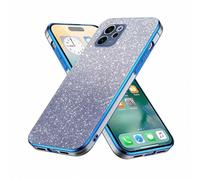 YUECXIN Funda para OPPO Reno 15 FS (OPPO Reno 15F 5G/4G), Carcasa Transparente con Tarjeta de Purpurina Extraíble para Mujer y Niña, Cubierta Silicona TPU Antigolpes y Antiamarilleo, Azul