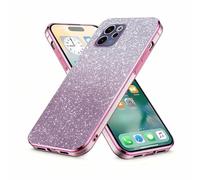 YUECXIN Funda para OPPO Reno 15 FS (OPPO Reno 15F 5G/4G), Carcasa Transparente con Tarjeta de Purpurina Extraíble para Mujer y Niña, Cubierta Silicona TPU Antigolpes y Antiamarilleo, Rosa
