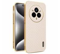 YUECXIN Funda para Realme 14 Pro 5G con Tacto Suave y Sedoso, Cubierta Protectora Completa de Cámara, Carcasa Ultradelgado Antigolpes Electrochapada TPU, Oro