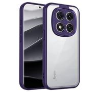 YUECXIN Funda para Realme C71 5G/4G, Mate Transparente Duro PC Tapa-Trasera Carcasa, Grado-Militar Antigolpes Delgado Anti-Huellas Cubierta,Morado