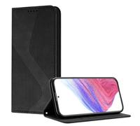 YUECXIN Funda para TCL 60 R 5G / TCL 60 5G, Cubierta de Cuero PU con [Ranuras para Tarjetas] [Soporte Plegable] [Cierre Magnético] Carcasa Cartera Flip Case Antigolpes, Negro