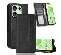 YUECXIN Funda para Umidigi G9 5G / G9C / G9T / G9A, PU Cuero Flip Carcasa de Tapa Libro, Antigolpes Case Cover con Cierre Magnético, Wallet Tarjetero y Soporte Plegable, Negro