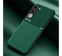 YUECXIN Funda para Vivo V40 SE 80W, Moda Suave Sedoso al Tacto Silicona Textura Cubierta, Ultradelgado Antigolpes PU+TPU Bumper Antideslizante Estuche Caso. Verde