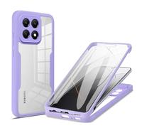 YUECXIN Funda para Xiaomi 15T, Carcasa Antigolpes de 360 Grados con Protector de Pantalla Integrado, Cubierta de Material de Doble Capa Case Caso, Morado