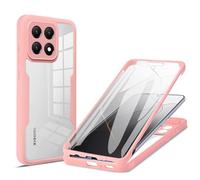 YUECXIN Funda para Xiaomi 15T, Carcasa Antigolpes de 360 Grados con Protector de Pantalla Integrado, Cubierta de Material de Doble Capa Case Caso, Rosa