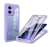 YUECXIN Funda para Xiaomi Redmi 15C 5G/15C 4G/Poco C85, Carcasa Antigolpes de 360 Grados con Protector de Pantalla Integrado, Cubierta de Material de Doble Capa Case Caso, Morado