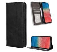 YUECXIN Funda para ZTE Nubia Focus 2, PU Cuero Flip Carcasa de Tapa Libro, Antigolpes Case Cover con Cierre Magnético, Wallet Tarjetero y Soporte Plegable, Negro