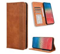 YUECXIN Funda para ZTE Nubia RedMagic 11S Pro, PU Cuero Flip Carcasa de Tapa Libro, Antigolpes Case Cover con Cierre Magnético, Wallet Tarjetero y Soporte Plegable, Marrón