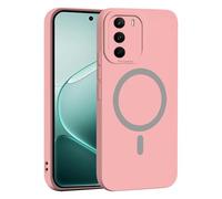 YUECXIN Magnética Silicona Funda para Realme C71 5G/4G/Realme C73/Realme P3 Lite 4G, [Carga Inalámbrica] Tacto Suave y Sedoso Ultradelgado Antigolpes Cubierta Carcasa, Rosa