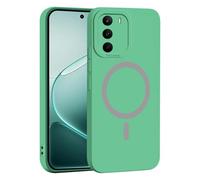 YUECXIN Magnética Silicona Funda para Realme C71 5G/4G/Realme C73/Realme P3 Lite 4G, [Carga Inalámbrica] Tacto Suave y Sedoso Ultradelgado Antigolpes Cubierta Carcasa, Verde