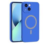 YUECXIN Magnética Silicona Funda para Vivo X300 Pro 5G, [Carga Inalámbrica] Tacto Suave y Sedoso Ultradelgado Antigolpes Cubierta Carcasa, Azul Oscuro