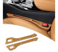 YUEDAM 2 Piezas Coche Asiento Espacio Relleno Tira para Lamborghini Urus 2018-2024, Asiento del Automóvil Organizador de Relleno de Espacios Interior Accesorios,E/Light-Brown