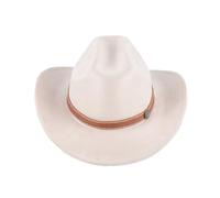 Yuedefly Sombrero de vaquero occidental para mujeres y hombres, sombrero de vaquera occidental de ala ancha, sombrero de vaquera de ala ancha, sombreros de vaqueros, ganaderos (beige), beige, Talla