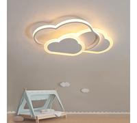 YUEEU Lámpara de techo para habitaciones infantiles,52CM 42W Lampara Infantil Techo,Lámpara LED de Nubes Dormitorio de bebé Plafon Led Techo para Cuarto de Niños（Versión sin mando a distancia） 3000K