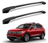 YUEGOO 2 Piezas Barras de Techo de Coche de Aluminio para VW Tiguan 2018-2023, Barras Transversales Portaequipajes de Techo de Coche con Cerradura Antirrobode