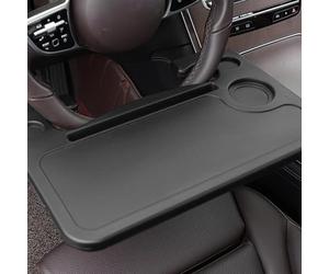 YUEGOO Bandeja del Volante del Coche para Jeep Renegade (2015+), Escritorio de Volante de Coche Portátil, Mesa de Coche para Computadora Portátil y Comer, Accesorios Coche,A-Black