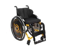 YUEGOO Plegamiento de Sillas de Ruedas Deportivas Autopropulsadas, Adultos Multifuncionales para Adultos Mayores Silla de Ruedas para Silla de Ruedas de Aluminio Silla de Ruedas Deportivas Rápidas/A