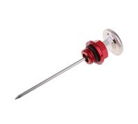 Yuegtik para 110cc para 125cc Motocicleta Accesorios Modificados Varilla De Aceite del Tanque con Medidor De Temperatura para ATV Aceite Varilla(Red)