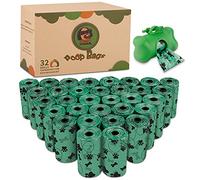 YUEHAO, Bolsas para Caca de Perro,32 Rollos/640 Unidades, 1 dispensador, Extra Grueso,Fuerte y a Prueba de Fugas Biodegradable Bolsas para Caca de Perro