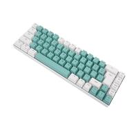 YUEHISY 68 Clave Teclado con Cable de Juego Retroiluminado RGB Compact RGB, Diseño Ergonómico con Teclas Táctiles, Compatible con PC y Computadoras Portátiles (Bloque de Color Verde)