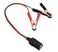YUEHISY Adaptador de Enchufe Hembra para Encendedor de Cigarrillos de Coche a Cable de Abrazadera con Pinza de Cocodrilo para Batería, Fácil de Instalar y Cómodo de Usar, Diseñado y Fabricado con
